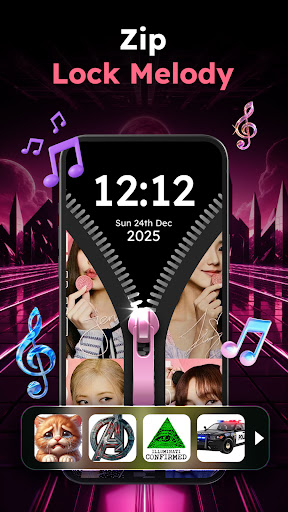 Zipper Lock Wallpapers Screen screenshot 14