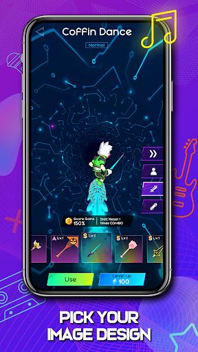Cyber Surfer : Rhythm Odyssey screenshot 2