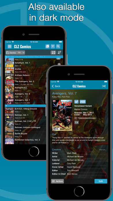 CLZ Comics comic book database screenshot 9