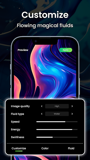 Magic Fluid Live Wallpapers 5D screenshot 5