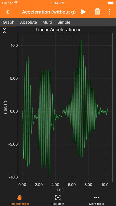phyphox screenshot 4