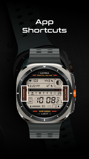 ULTRA Digital Retro watch face screenshot 6
