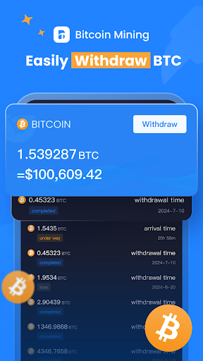 Bitcoin mining - Crypto Miner screenshot 4