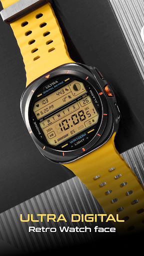 ULTRA Digital Retro watch face screenshot 3