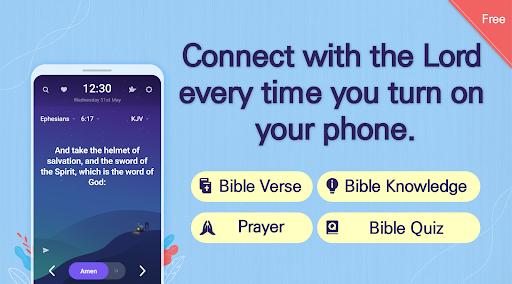 BitBible ENG -Lockscreen+Alarm screenshot 1
