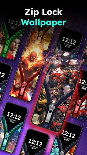 Zipper Lock Wallpapers Screen screenshot 11