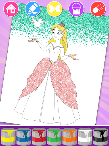 Princess Coloring Book & Games screenshot 12