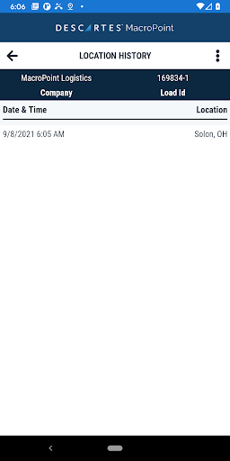 MacroPoint for Truckers screenshot 3