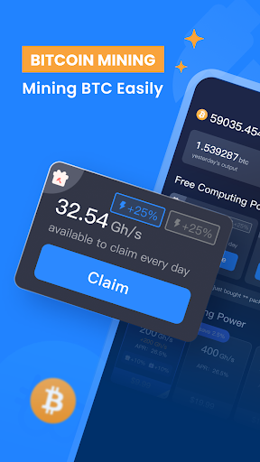 Bitcoin mining - Crypto Miner screenshot 1