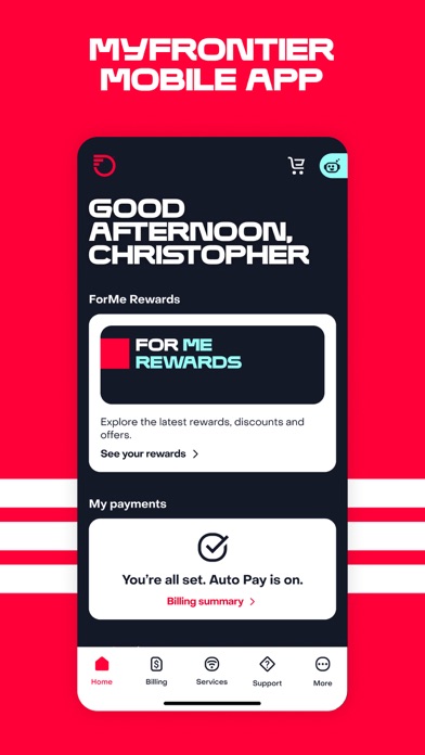 MyFrontier screenshot 1