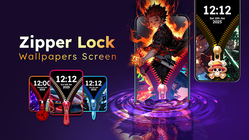Zipper Lock Wallpapers Screen screenshot 8