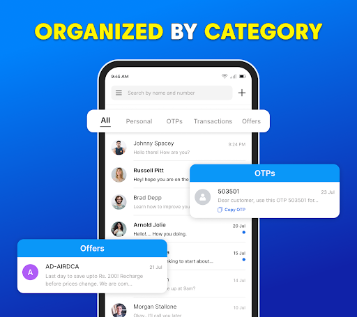 Messages: SMS Text Messenger screenshot 1