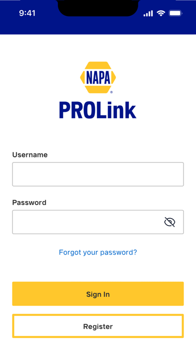 NAPA PROLink screenshot 2