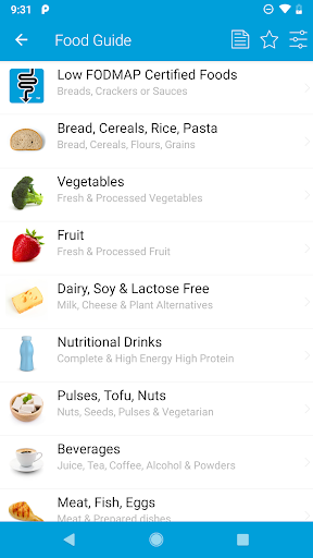 Monash University FODMAP diet screenshot 2