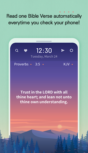 BitBible ENG -Lockscreen+Alarm screenshot 2