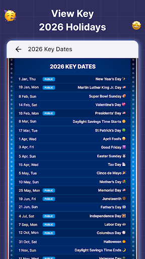2026 Calendar Launcher screenshot 4