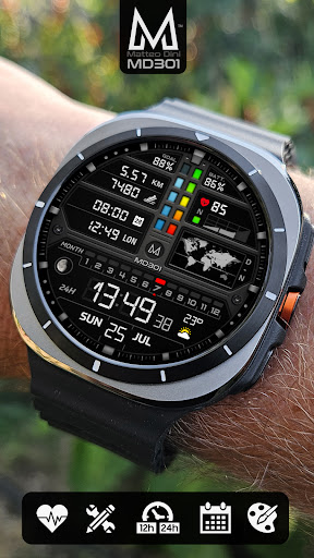 MD301 Hybrid watch face screenshot 2