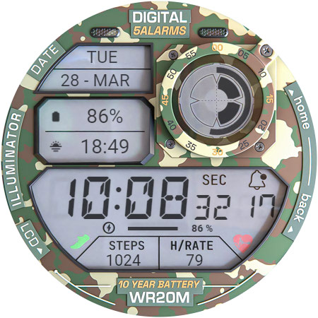 ILLUMINATOR Digital Watch face screenshot 35