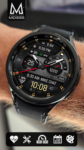 MD335 Hybrid watch face screenshot 5