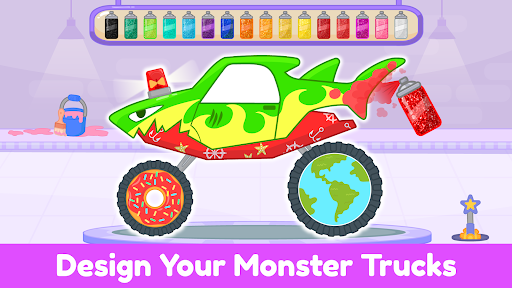 Monster Truck Kids Car Games screenshot 21
