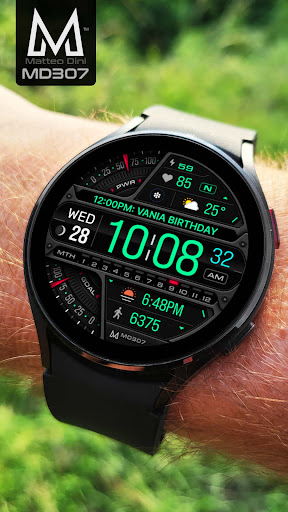 MD307 Digital watch face screenshot 4