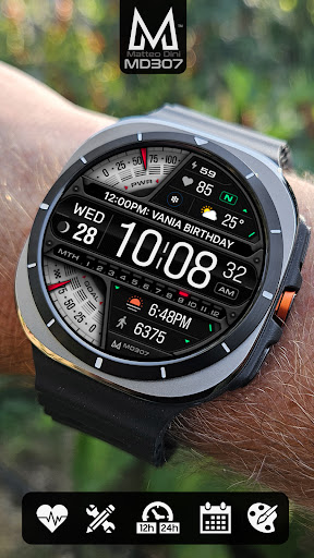 MD307 Digital watch face screenshot 6