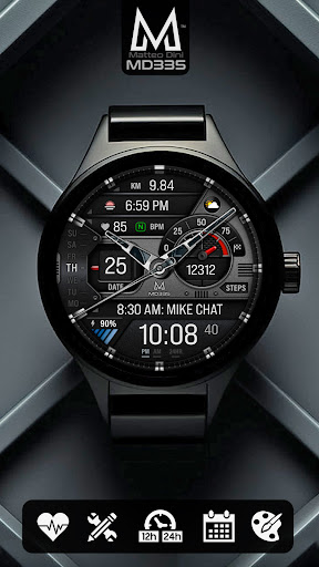 MD335 Hybrid watch face screenshot 2
