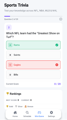 Live Scores : NFL NCAA NBA MLB screenshot 6