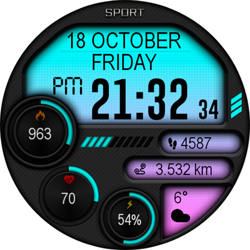 Digital Iwasa Watch Face screenshot 12