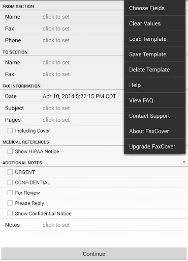 FaxCover Pro Create Cover Page screenshot 10