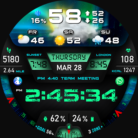 PER27 Digital Watch Face screenshot 15
