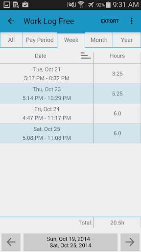 Work Log Pro screenshot 16