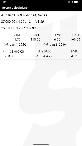 10bii Financial Calculator screenshot 1