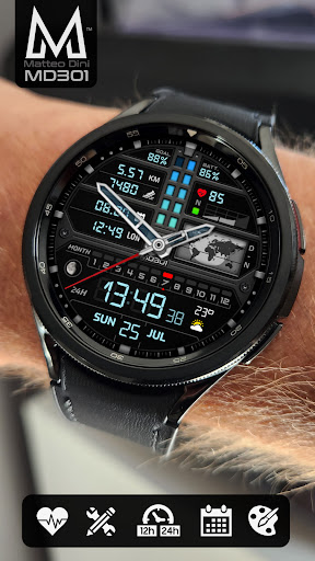 MD301 Hybrid watch face screenshot 8