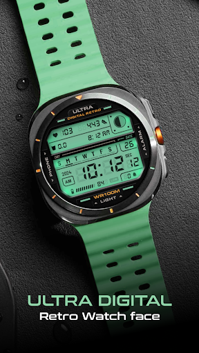 ULTRA Digital Retro watch face screenshot 3