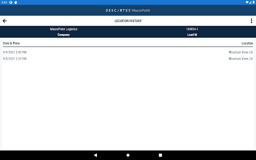 MacroPoint for Truckers screenshot 2