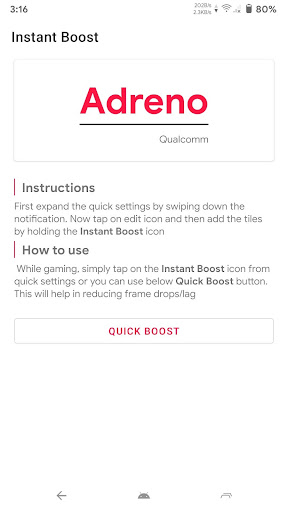 Instant Boost : Addon screenshot 2