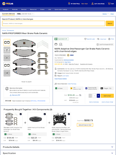 NAPA PROLink screenshot 15