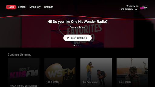 iHeartRadio for Google TV screenshot 2