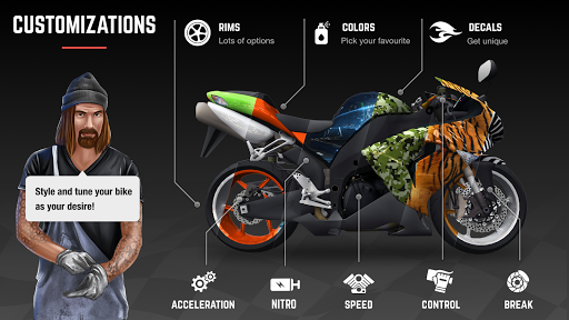 Racing Fever: Moto screenshot 4