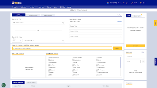 NAPA PROLink screenshot 9