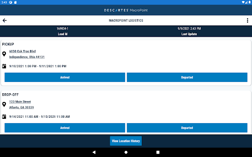MacroPoint for Truckers screenshot 12