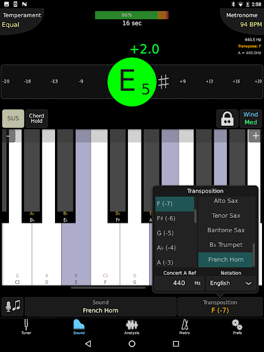 TonalEnergy Tuner & Metronome screenshot 7