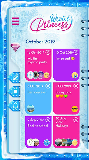 Winter Princess Diary: Lock screenshot 17