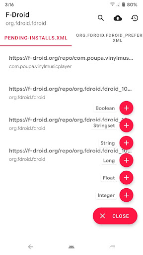 Preference Manager: Addon screenshot 1