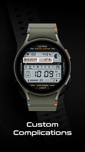 ULTRA Digital Retro watch face screenshot 3