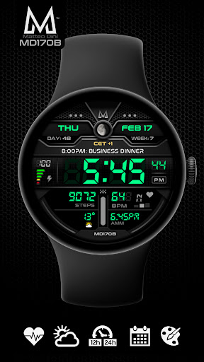 MD170B Digital watch face screenshot 7