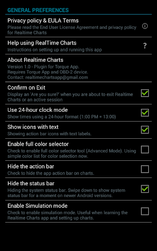 Realtime Charts for Torque Pro screenshot 9