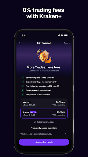 Kraken: Buy Crypto & Stocks screenshot 1