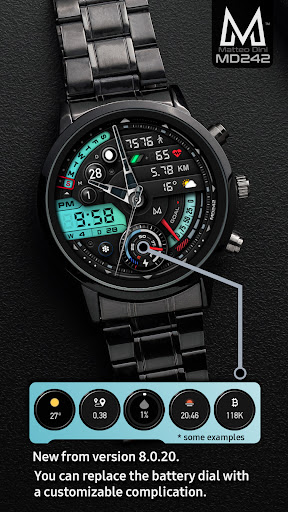 MD242 Hybrid watch face screenshot 7